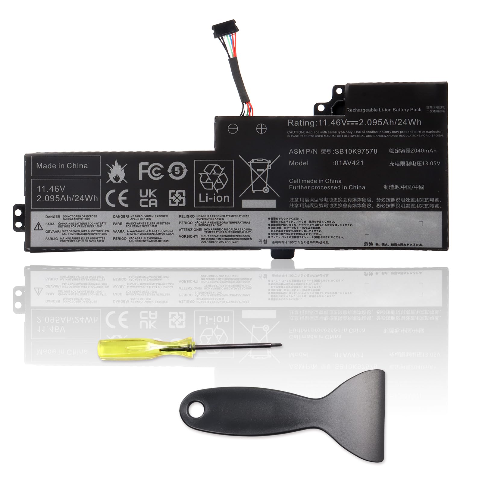 Batteria Laptop per Lenovo ThinkPad T470 T480 T580 A475 A485