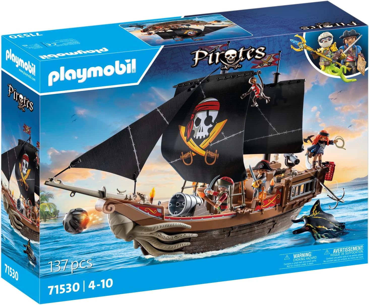PLAYMOBIL Pirates 71530 Galeone dei Pirati - immagine 2