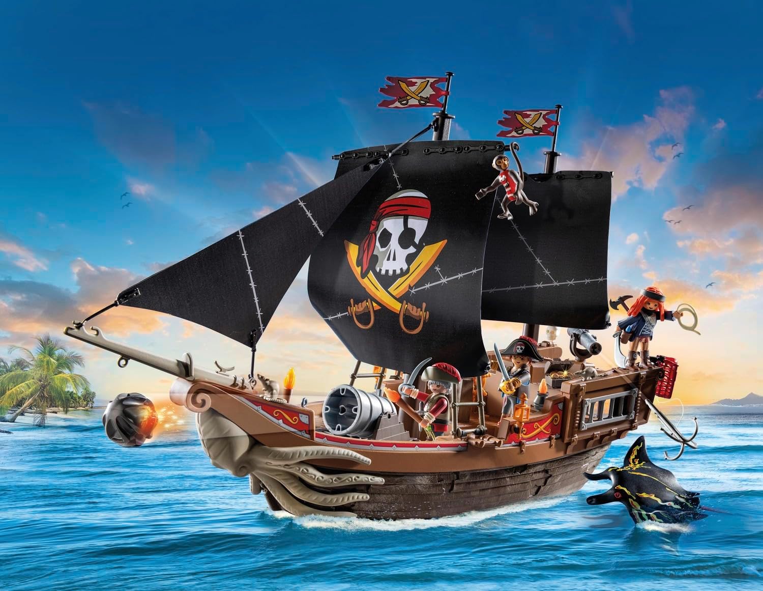PLAYMOBIL Pirates 71530 Galeone dei Pirati - immagine 3