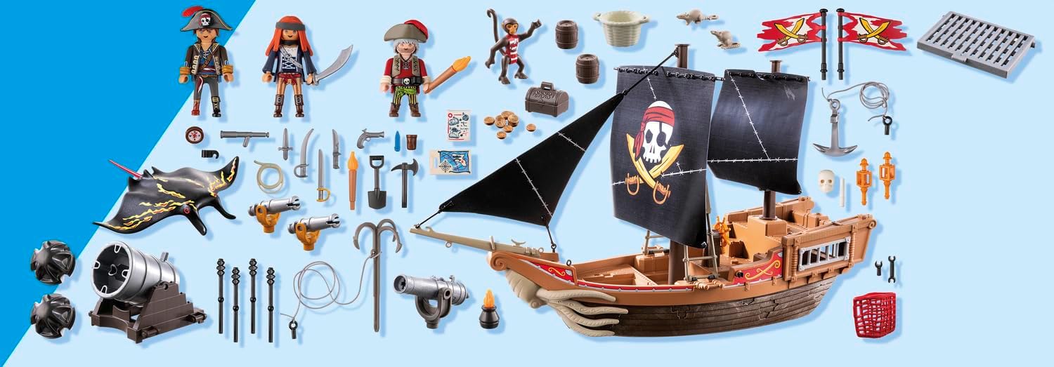 PLAYMOBIL Pirates 71530 Galeone dei Pirati - immagine 7