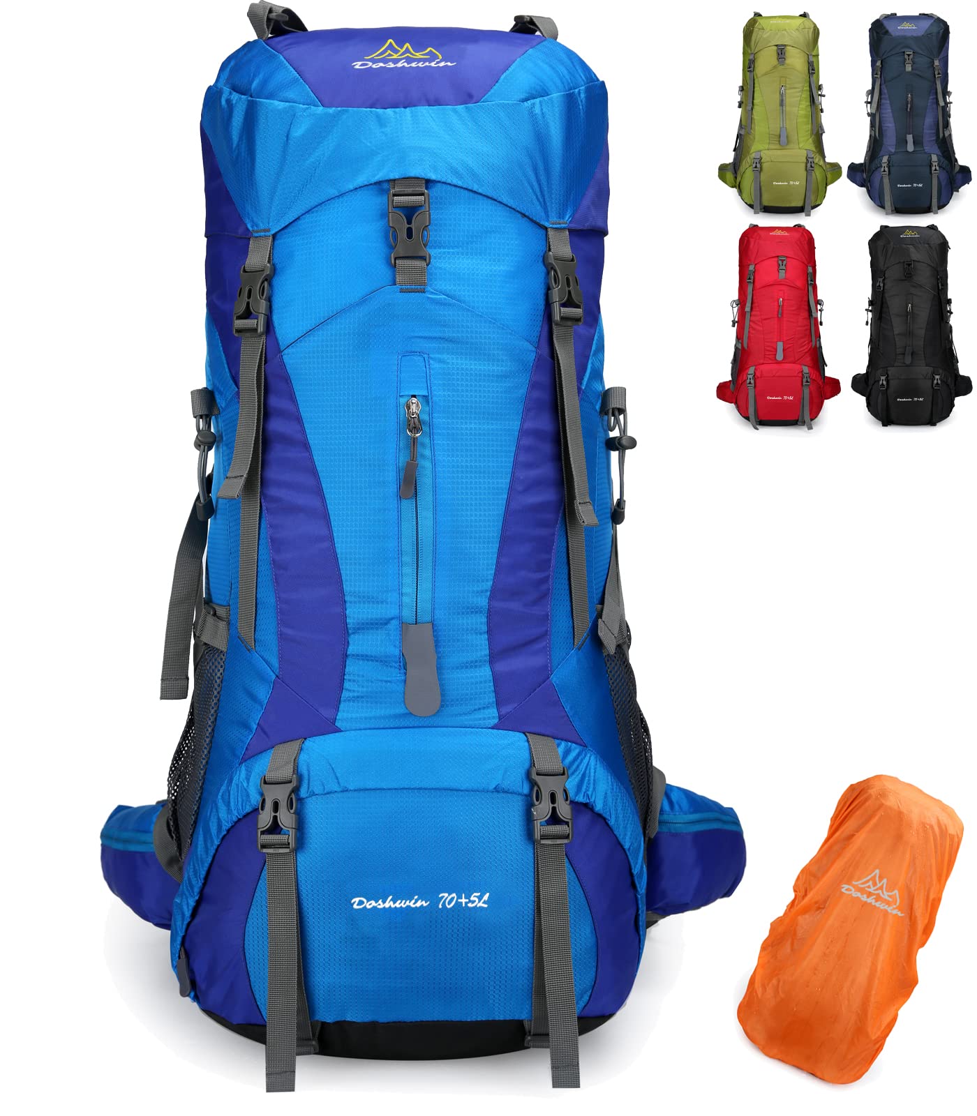 Doshwin Zaino da Campeggio Trekking 70 + 5L