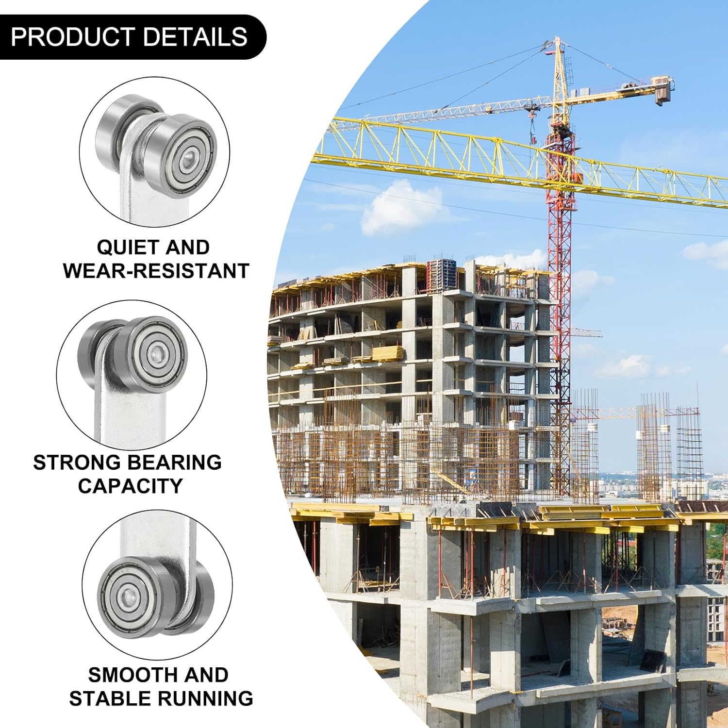 Quarkzman Carrello a Due Cuscinetti con 2 Ruote (10 pz) - immagine 3