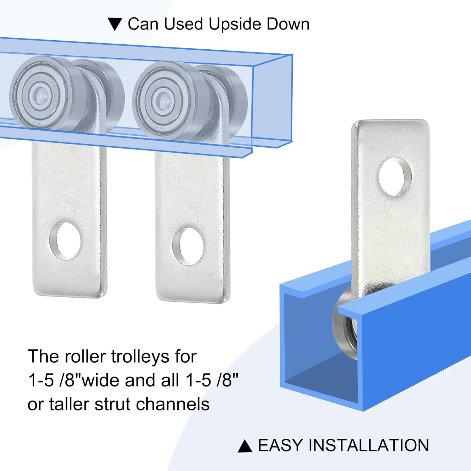Quarkzman Carrello a Due Cuscinetti con 2 Ruote (10 pz) - immagine 5