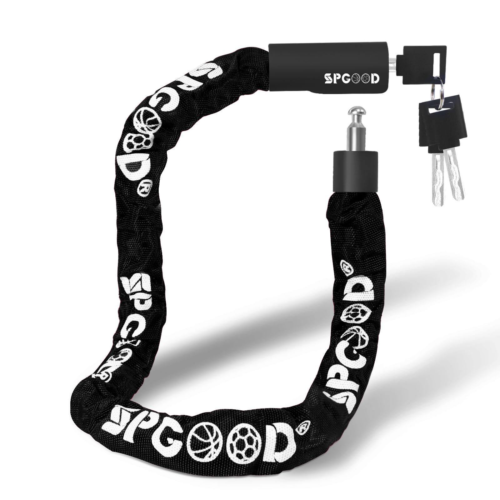 Lucchetto per Bicicletta con Catena Acciaio 90cm