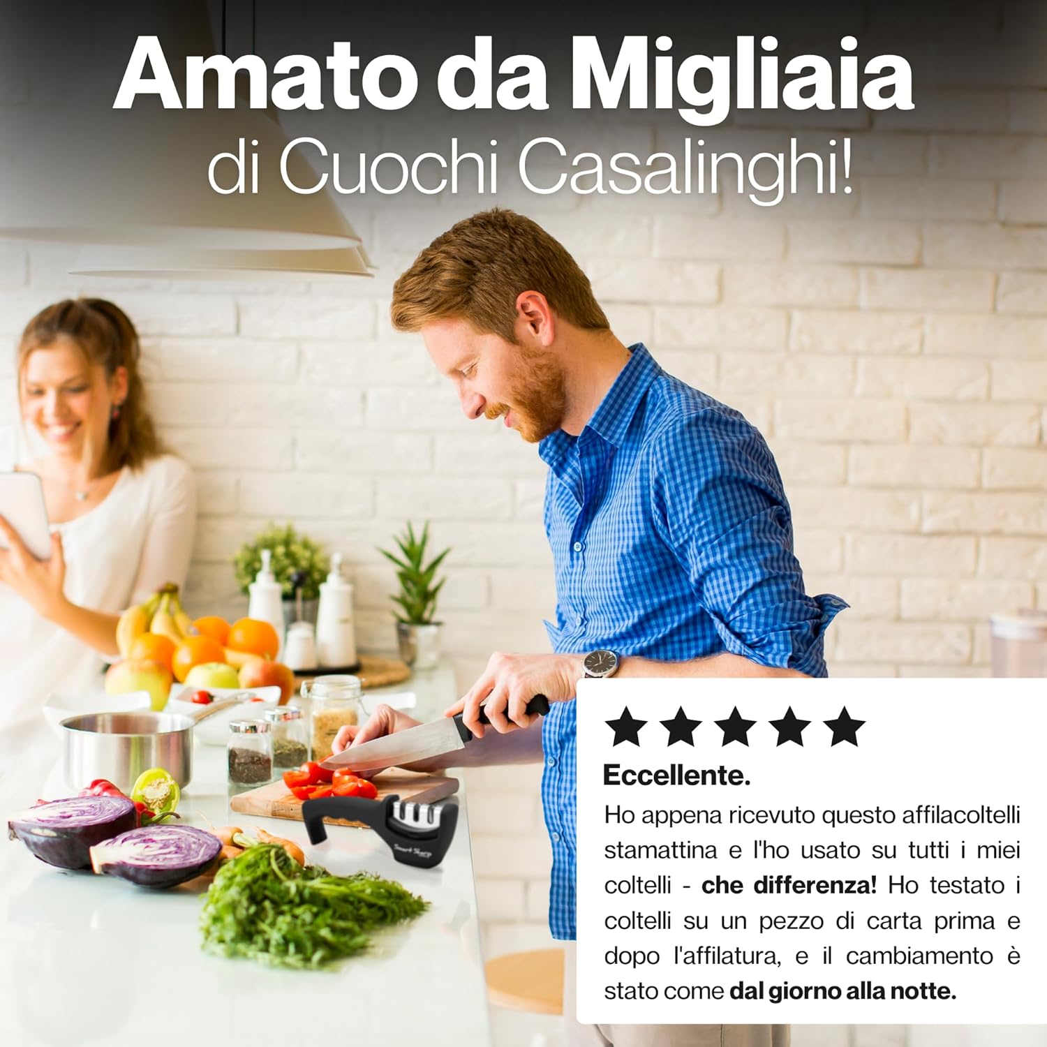 Lantana Smart Sharp - Affilacoltelli Manuale a 3 Fasi - immagine 4