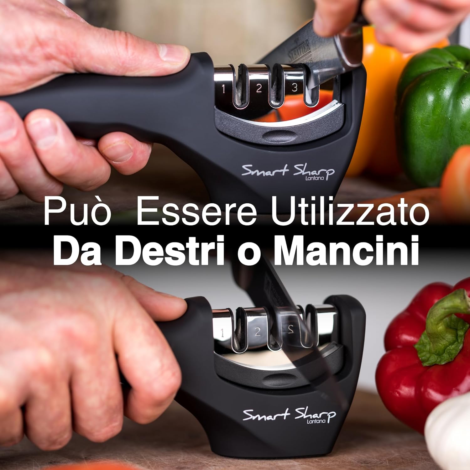 Lantana Smart Sharp - Affilacoltelli Manuale a 3 Fasi - immagine 5