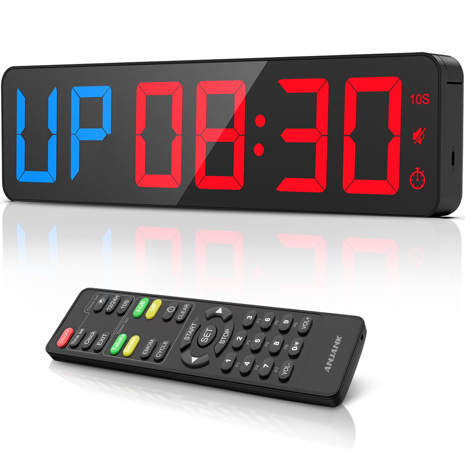 Palestra Timer 15'' Orologio Digitale LED con Telecomando