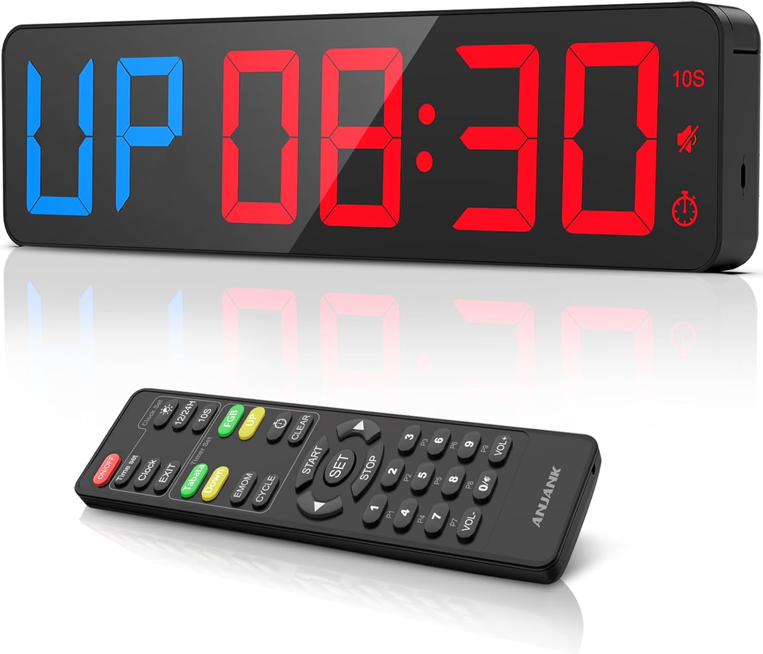 Palestra Timer 15'' Orologio Digitale LED con Telecomando - immagine 1