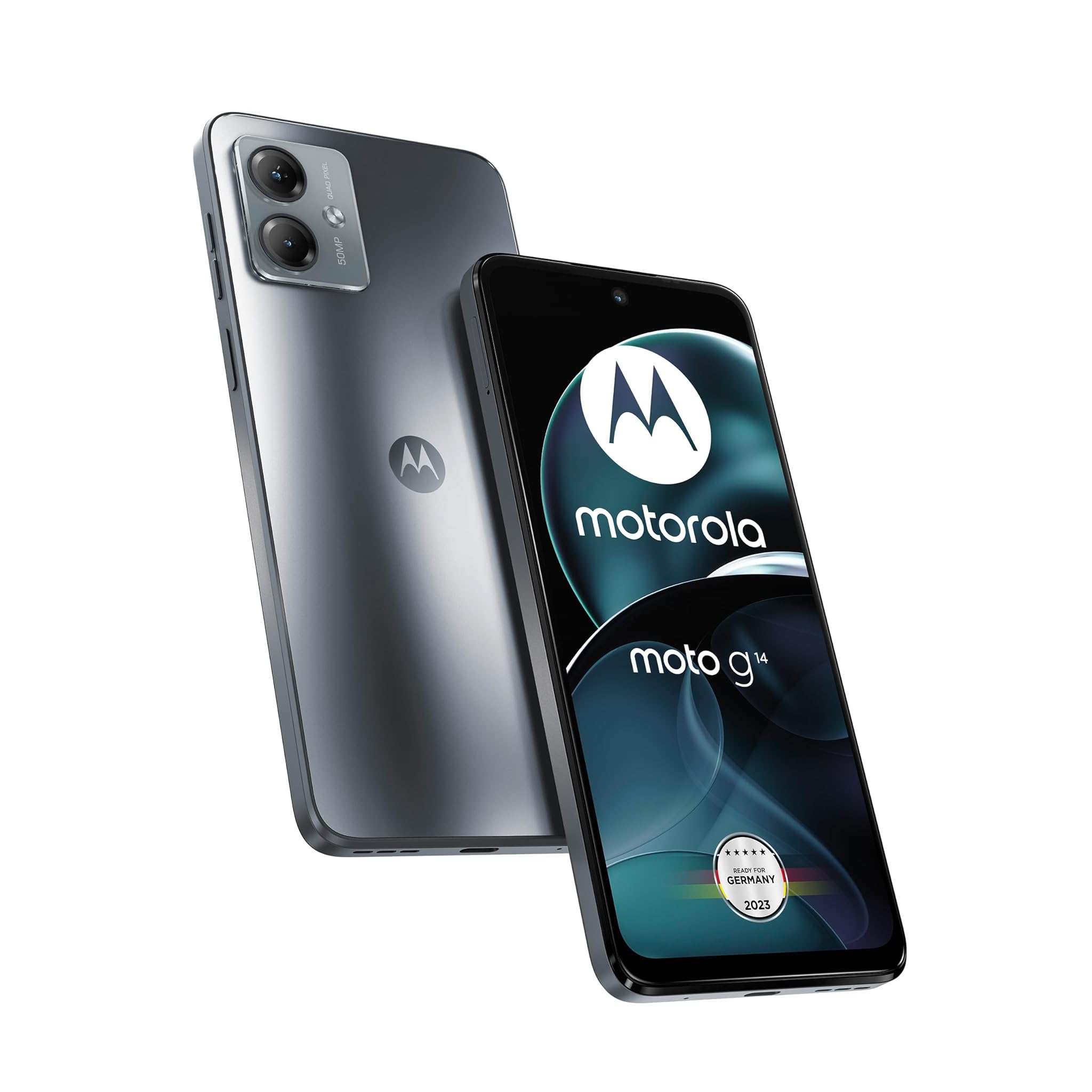 Motorola XT2341-3 Moto G14, Dual, 128GB 4GB Ram, Steel Grey