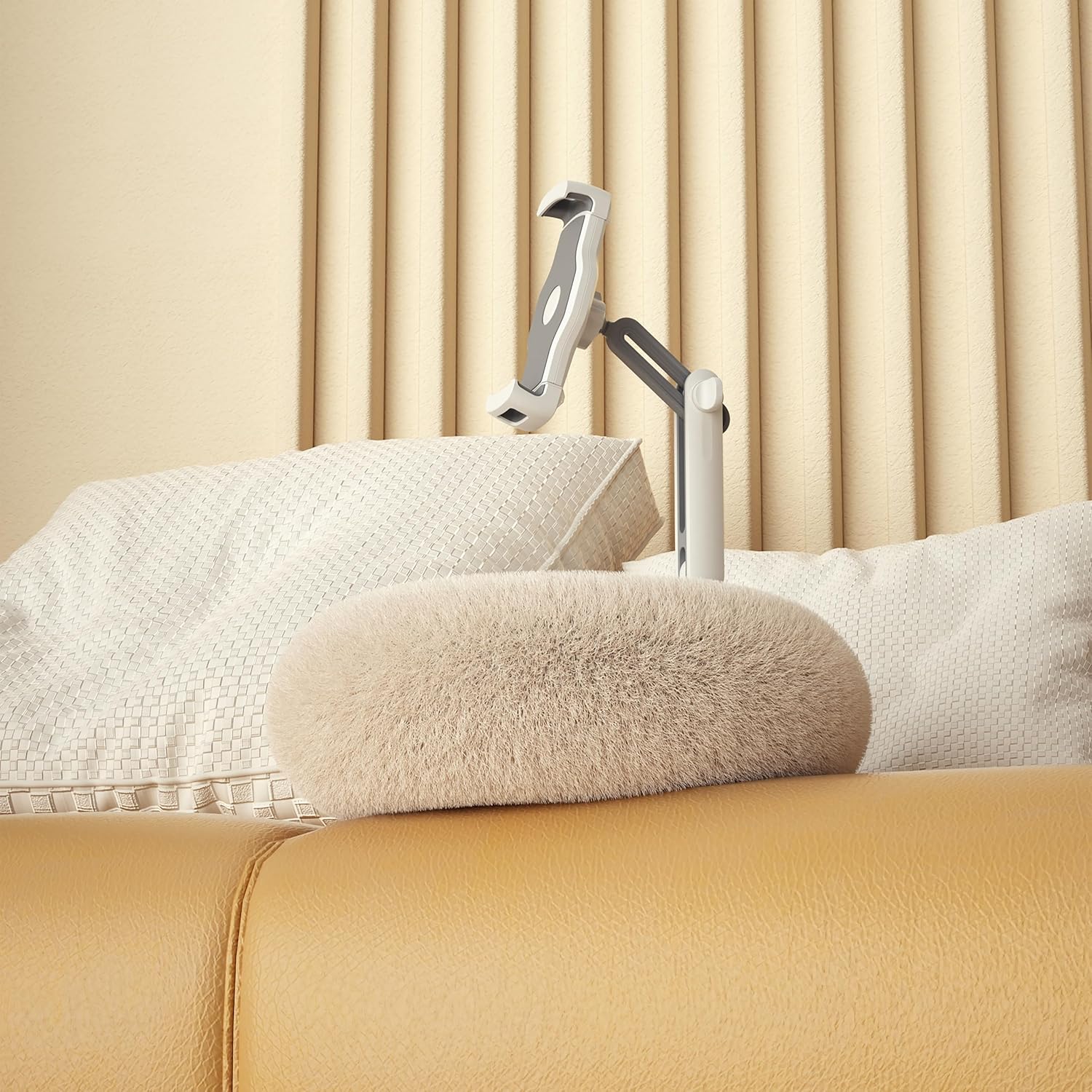 Hjh Office Supporto COMFILAP II per Cellulare e Tablet, Beige - immagine 4