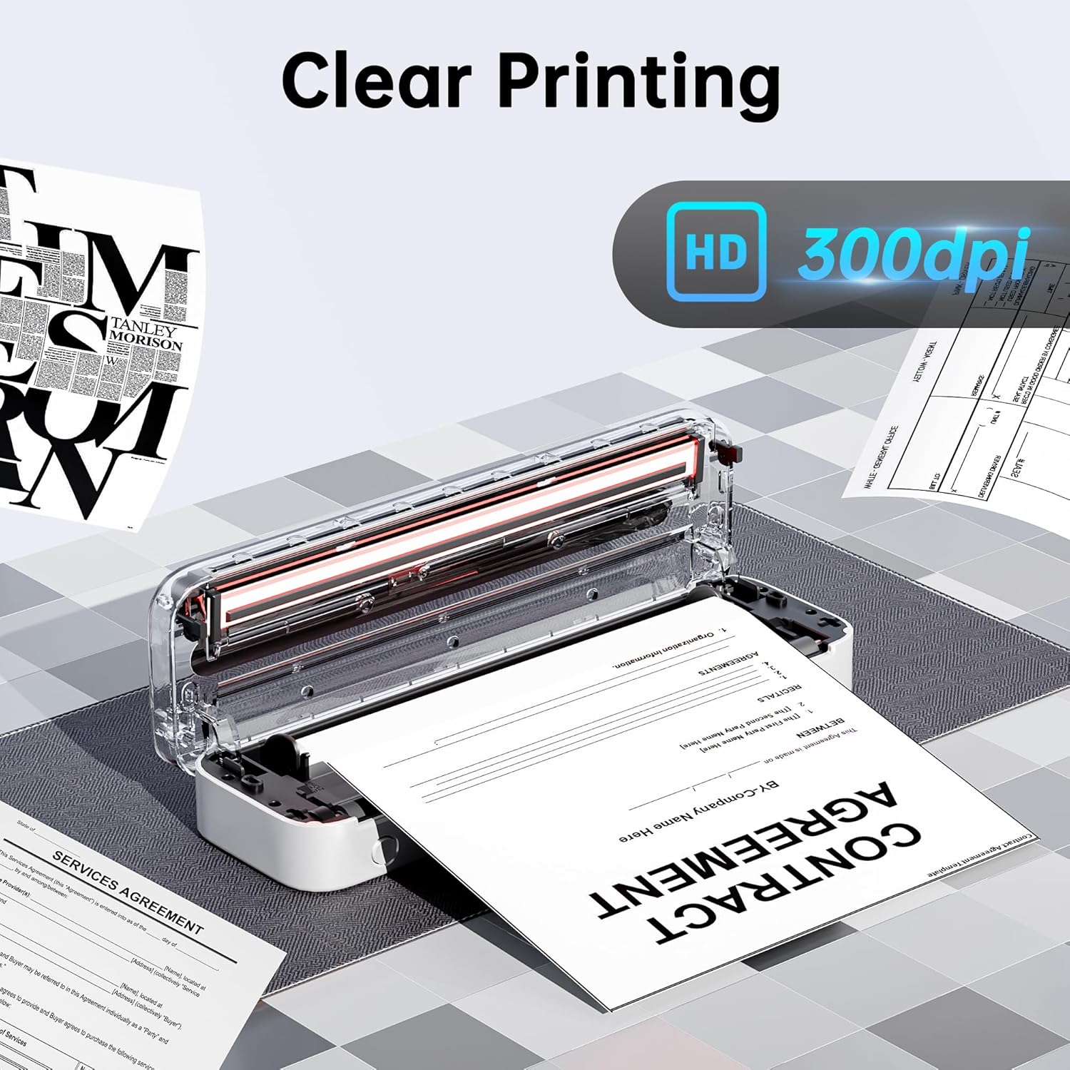 Itriace M832 Stampante Termica Portatile A4 - immagine 4