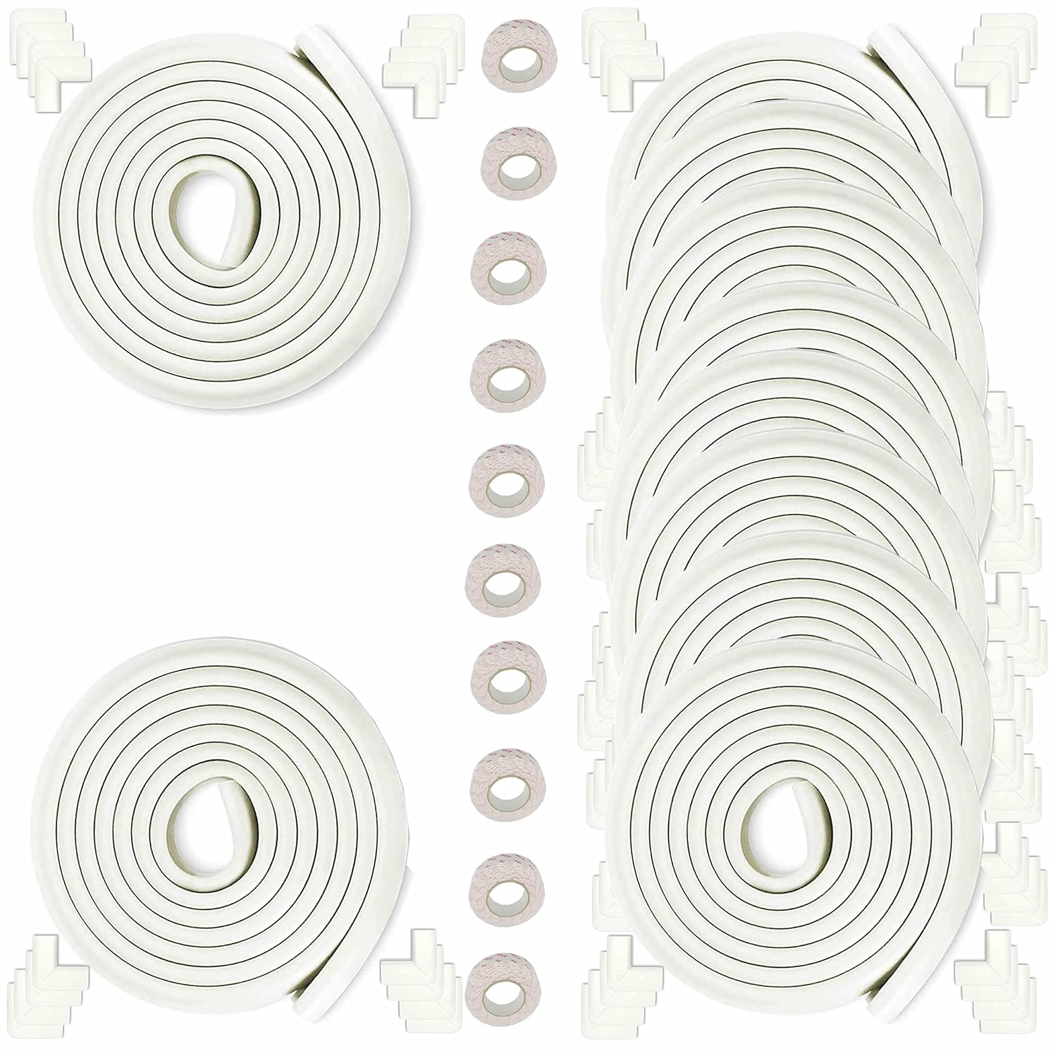 KXD7000 Set Protezione Bordi e Angolari L-Forma 50M+80pz