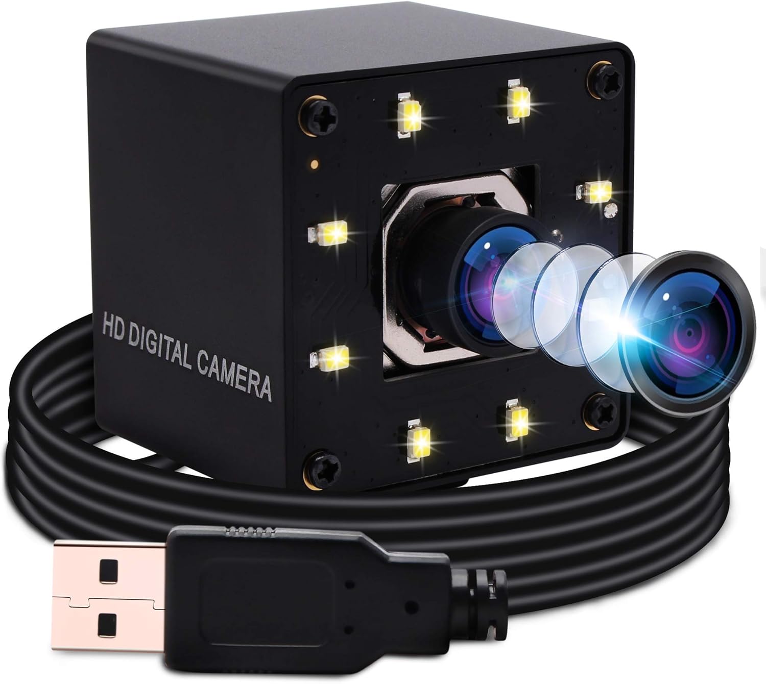 Elp Webcam 4K USB con Messa a Fuoco Automatica - immagine 1