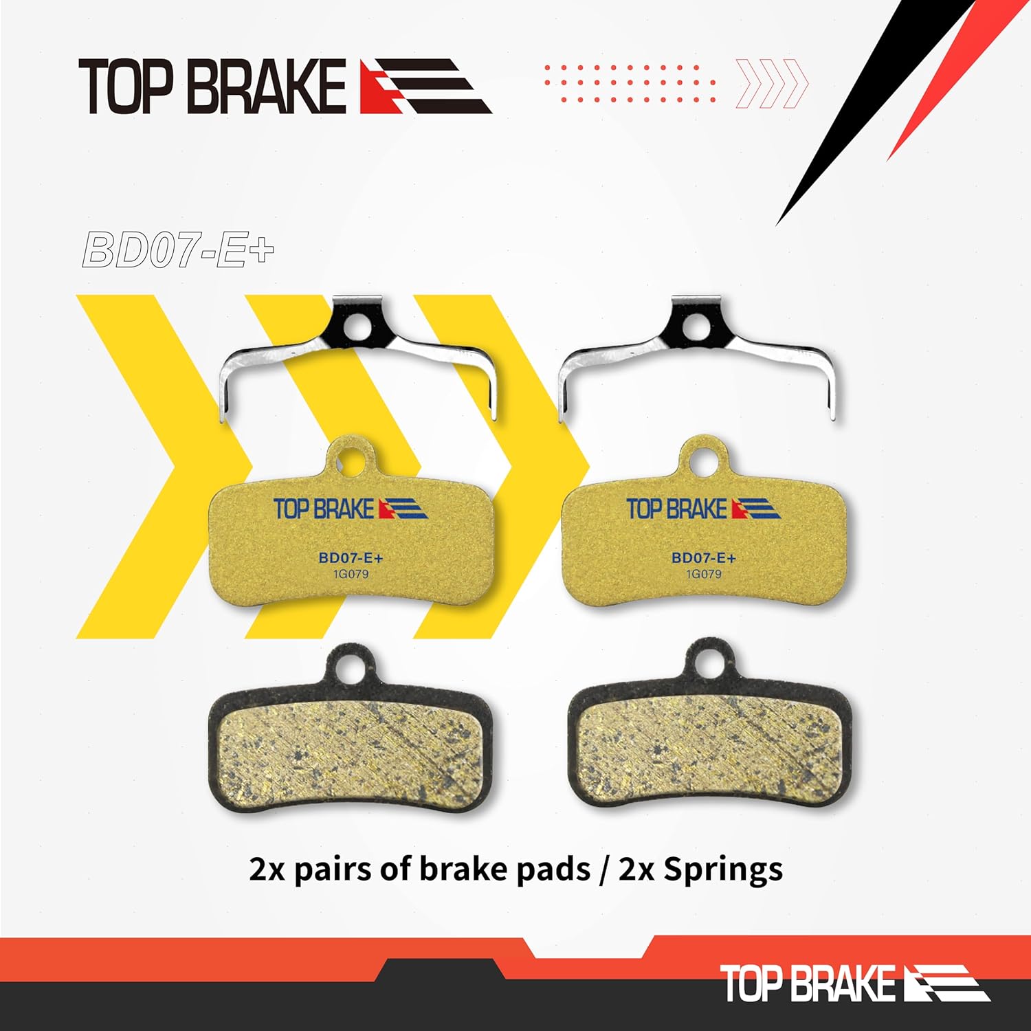 Top Brake Pastiglie Freno a Disco per Shimano 4 Piston - immagine 3