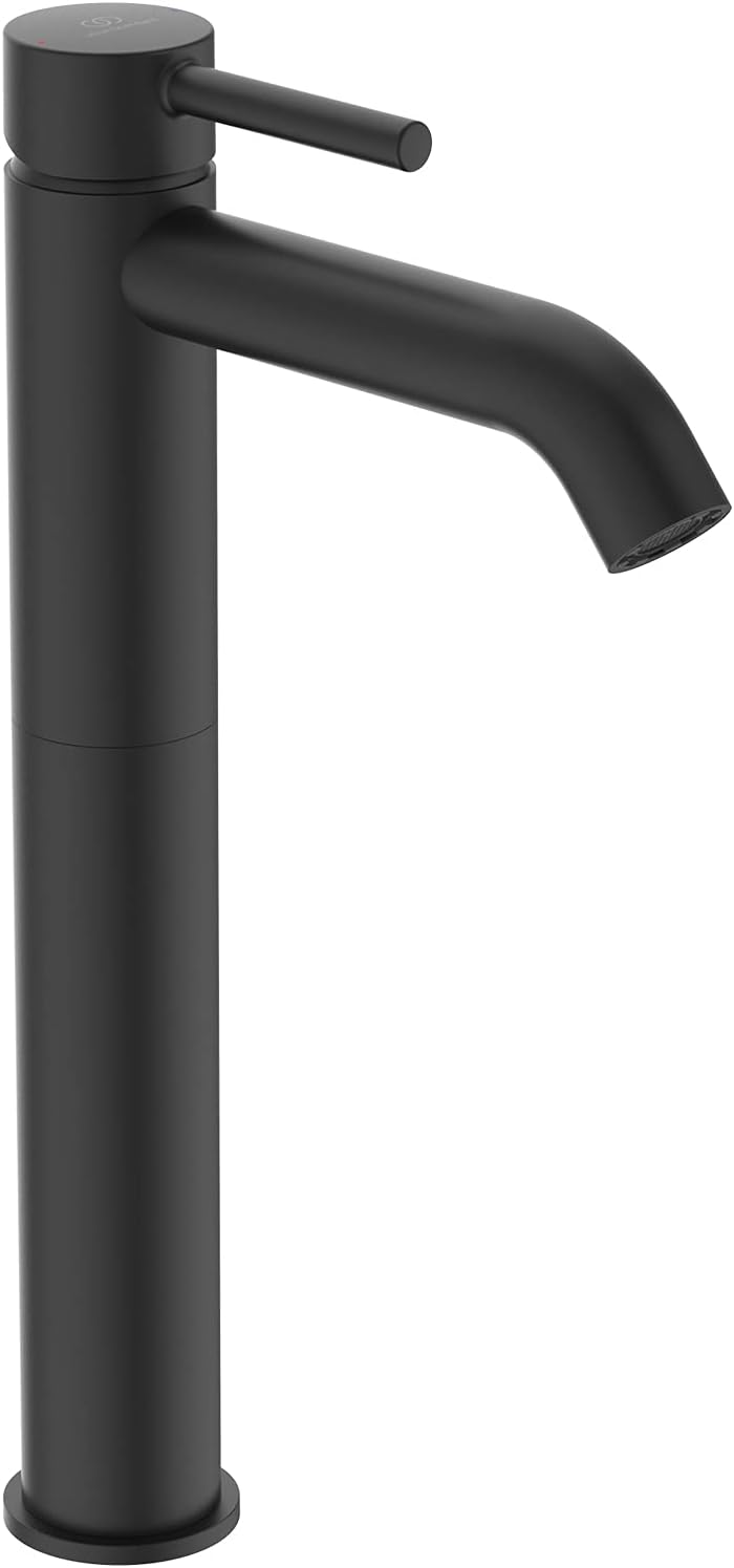 Ideal Standard - Ceraline, Miscelatore monocomando alto per lavabo, Nero seta