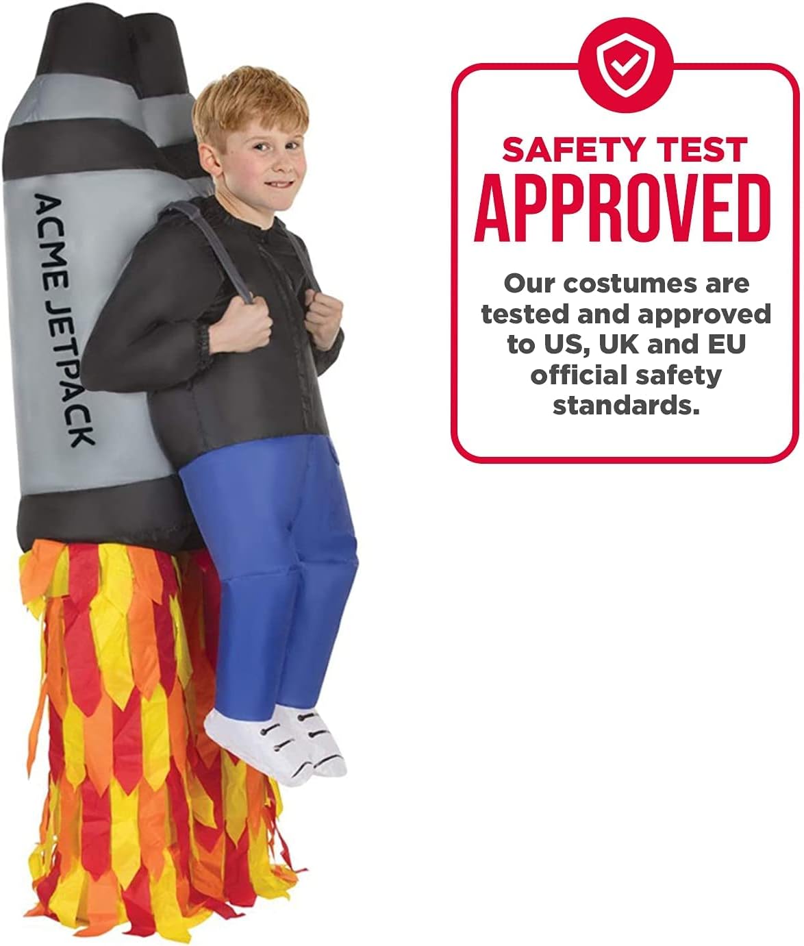 Morph Costume Razzo Bambino, Jetpack Costume Gonfiabile Bambino - immagine 4