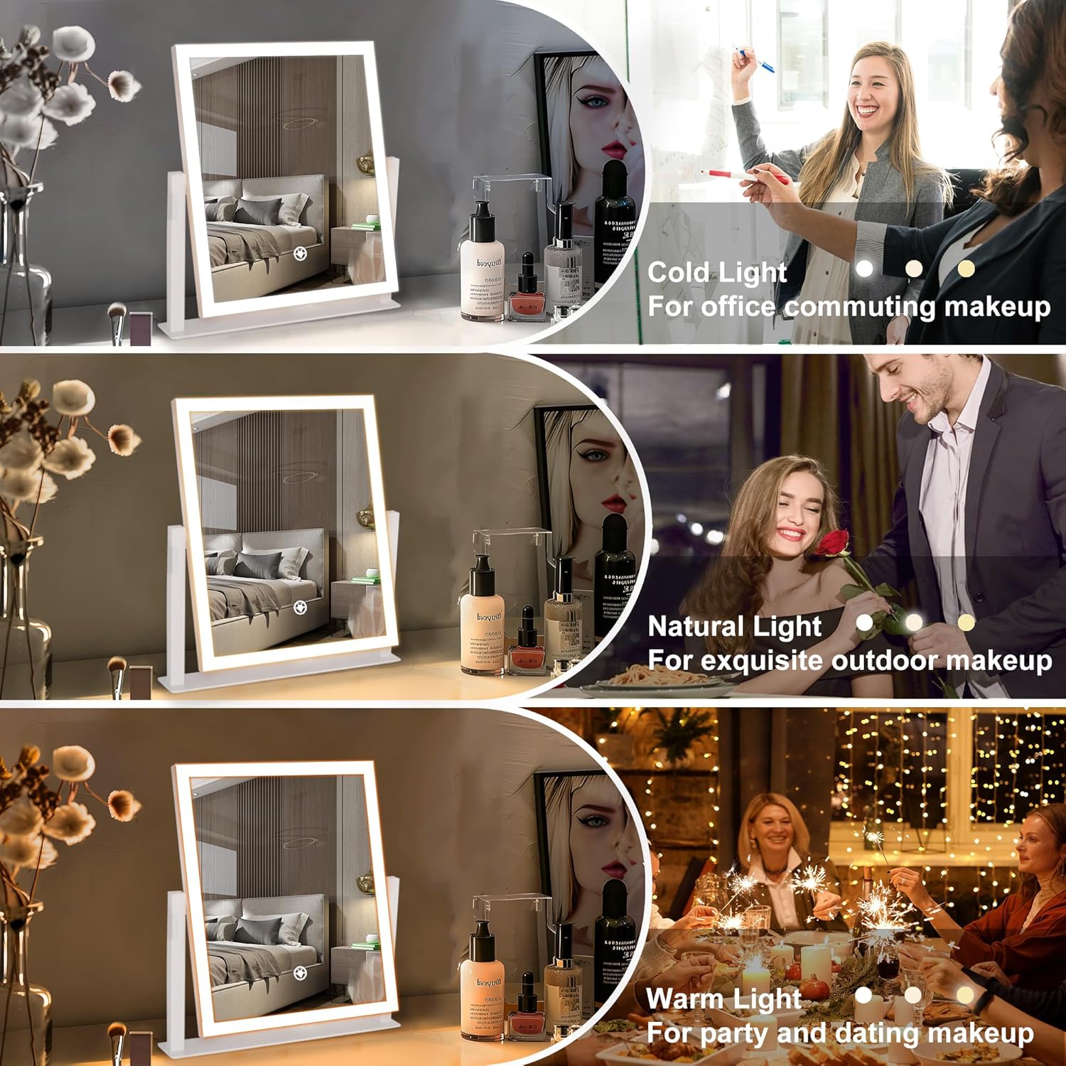 Specchio Trucco con Illuminazione 10x Ingrandimento - immagine 6