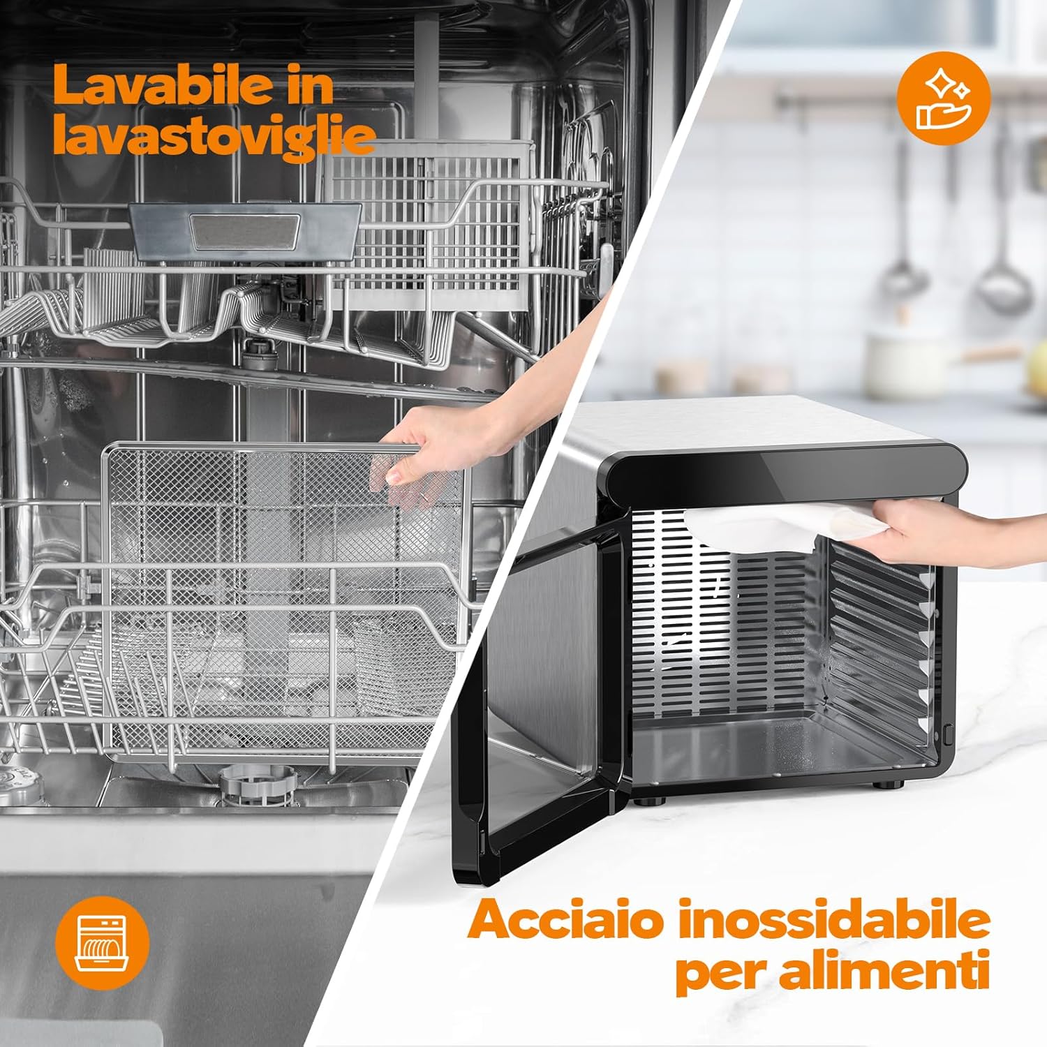 Yashe Essiccatore Alimentare 800W con Display LED - immagine 7