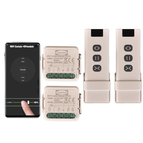 Interruttore Tapparelle RF+WiFi con Telecomandi