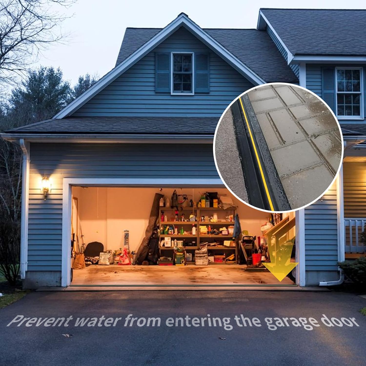 Guarnizione Soglia Porta Garage 6M, Nera - immagine 5