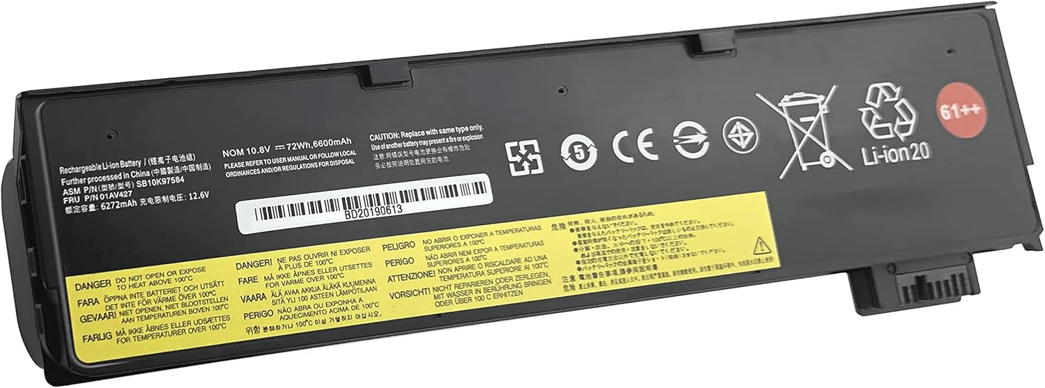 Batteria Ricambio Lenovo ThinkPad T470 T480 72Wh - immagine 2