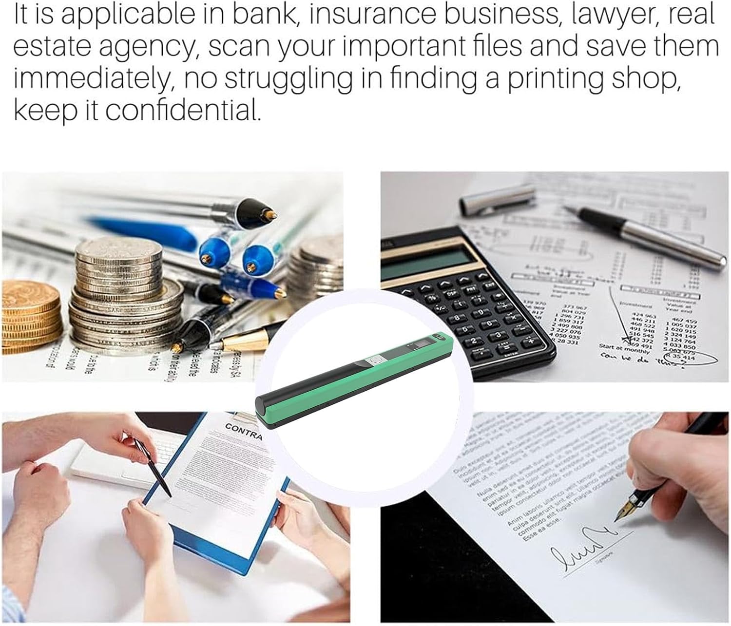 Scanner Fotografico Portatile 3 Modalità Risoluzione, Green - immagine 7