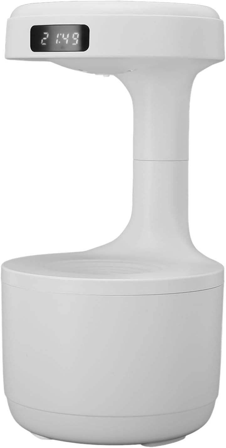 Fockety Umidificatore a Gocce d'Acqua Antigravità 800ML, Bianco