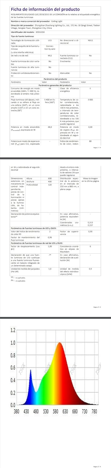 Delipop Plafoniera LED Soffitto Moderna 48W 3000K, Nero - immagine 10