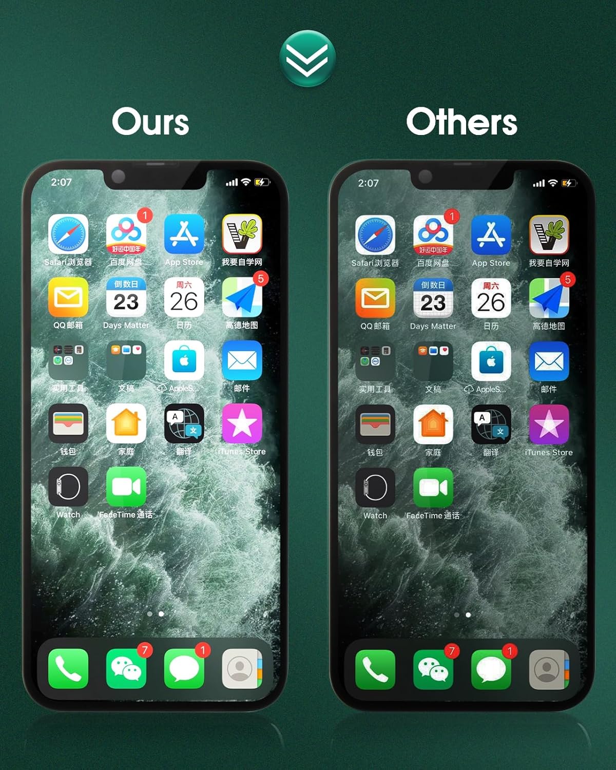 Srjtek Incell - Schermo LCD Ricambio per iPhone 13 Pro 6.1" - immagine 2