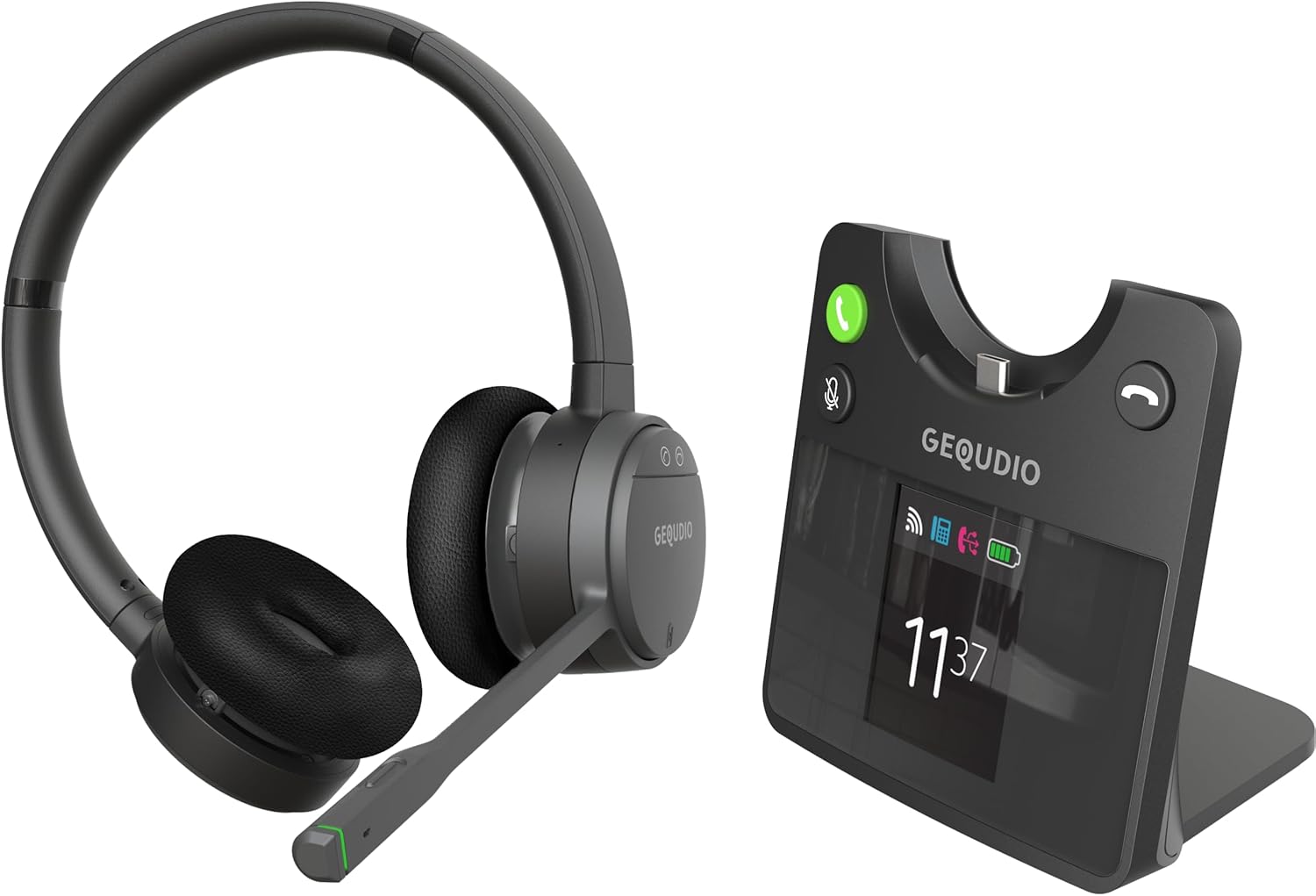 Gequdio GC-4 DECT e Bluetooth Dual Headset - immagine 1