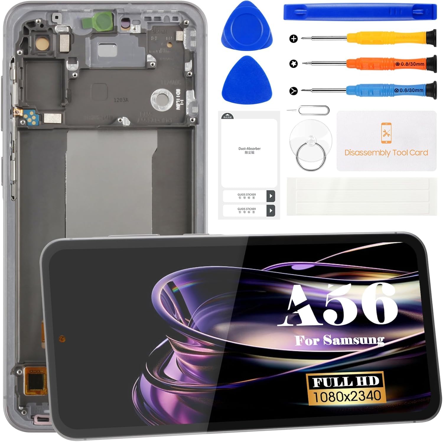 SRJTEK Display LCD OLED per Samsung Galaxy A56 5G