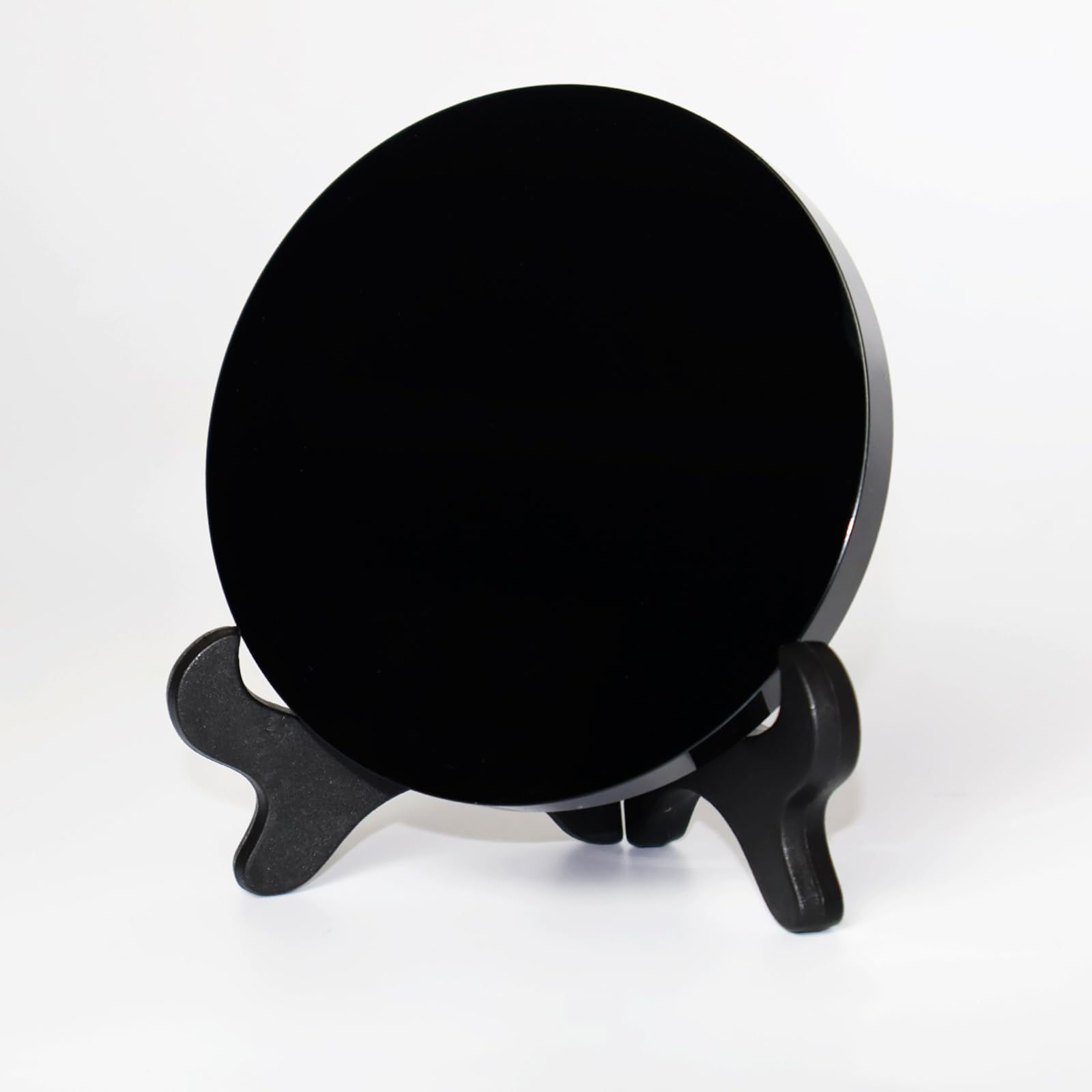 Specchio Divinatorio in Ossidiana 18x18cm, Nero