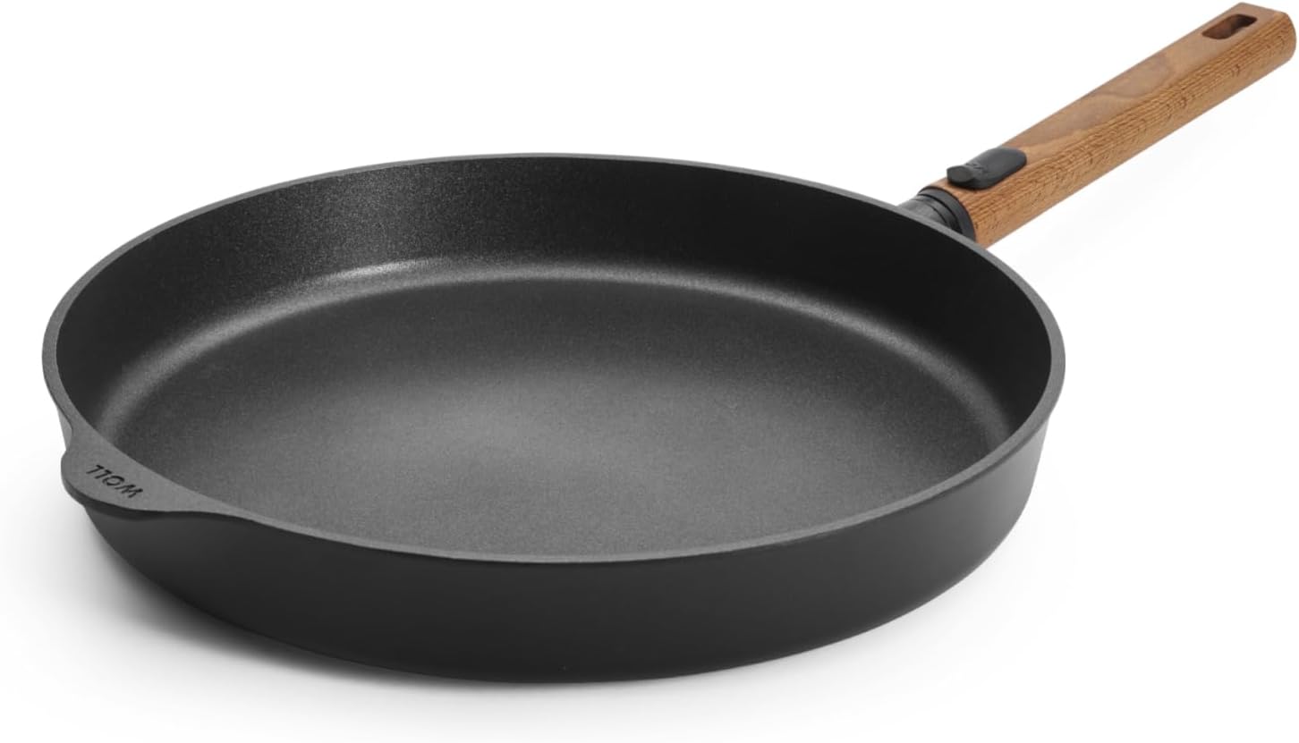 Woll Eco Logic QXR - Padella Piatta in Ghisa Induttiva 32 cm