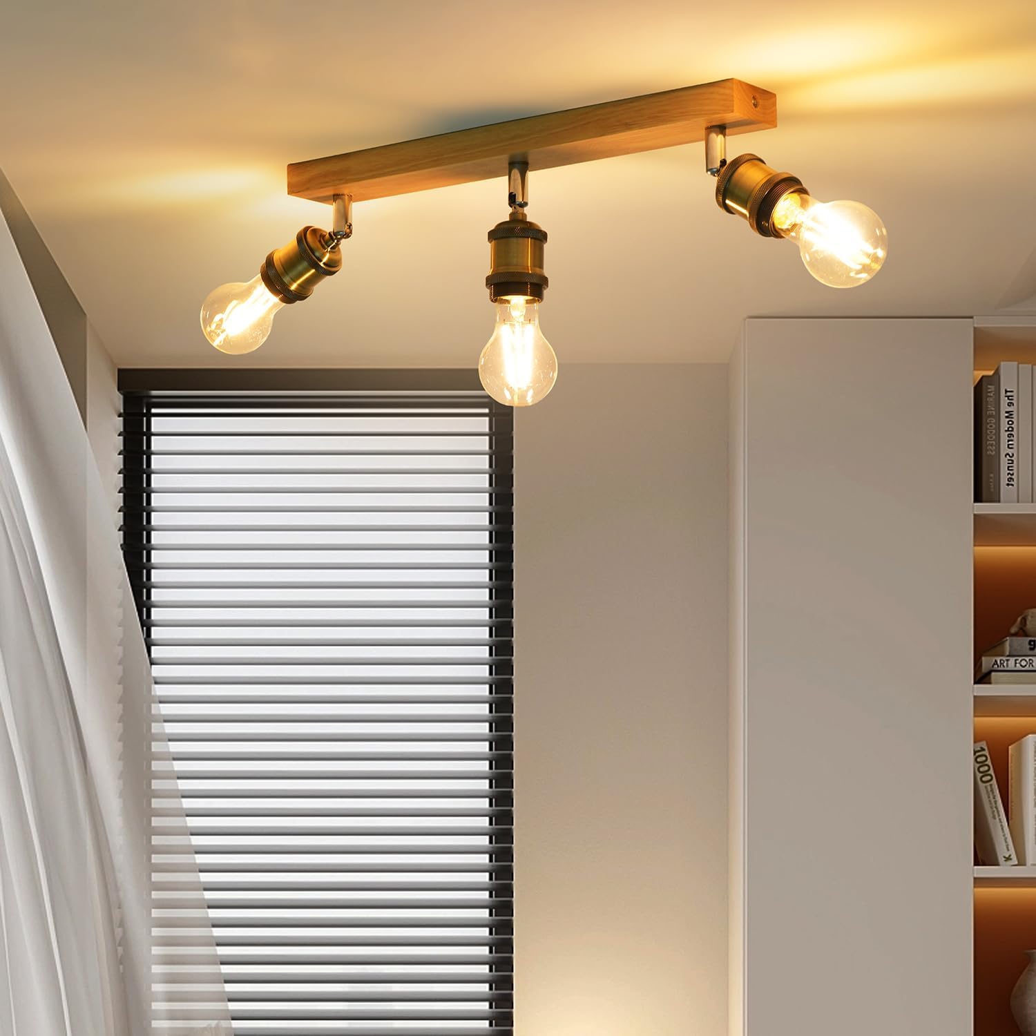 Anwio Faretti da Soffitto Bronzo con 3 Portalampade E27 - immagine 5