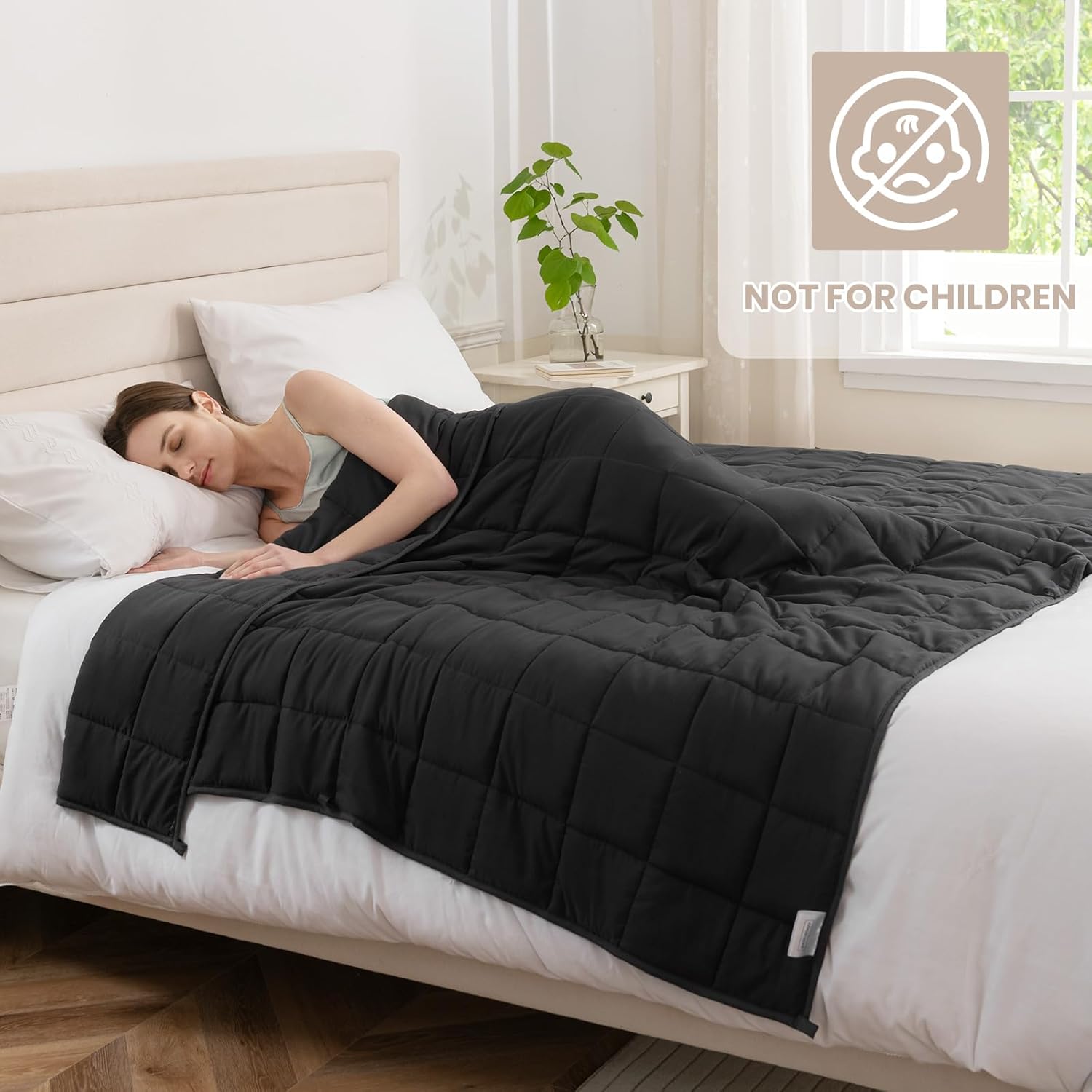 Good Nite Coperta Pesante Terapeutica 8kg, Grigio - immagine 4