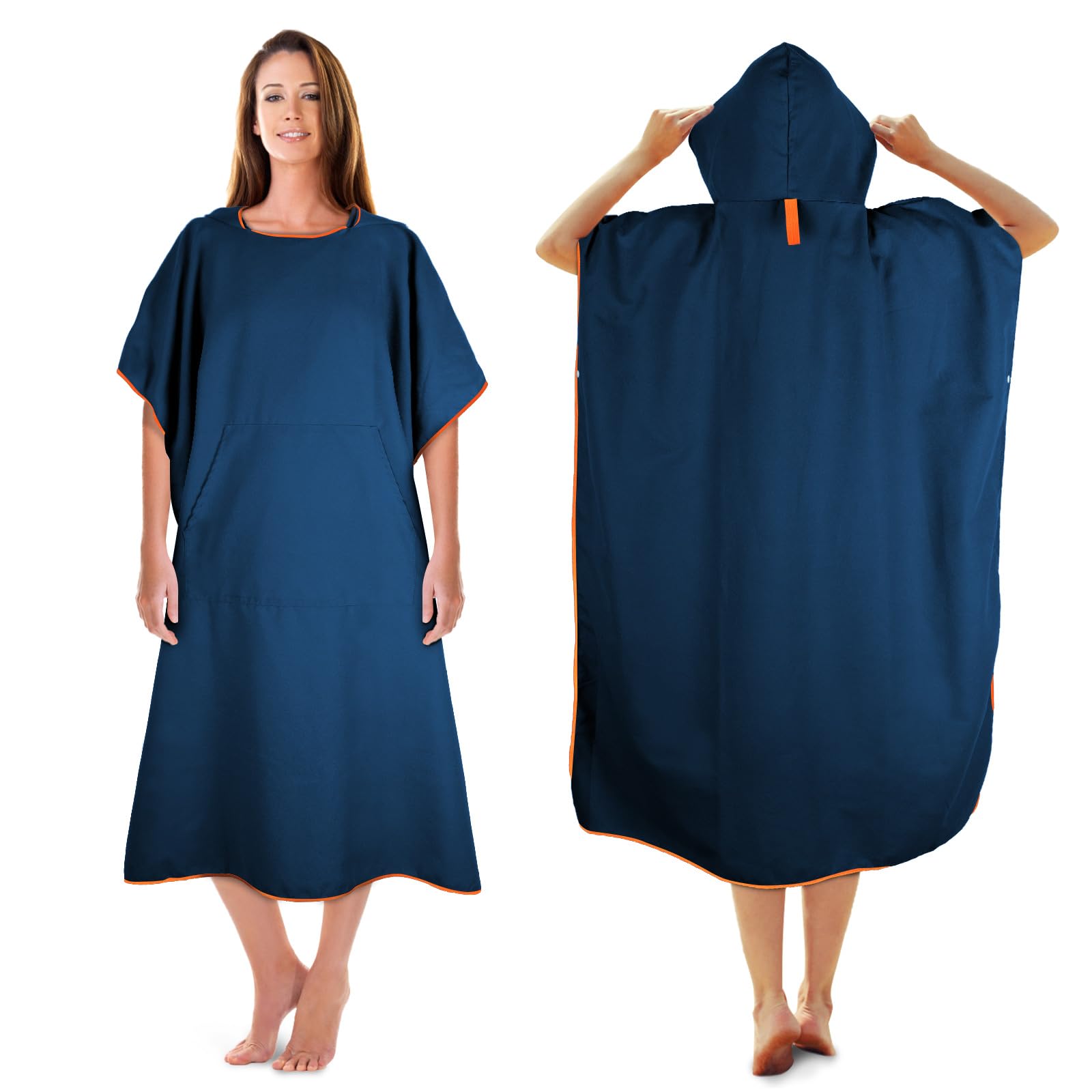 Kuogas Poncho De Bain Uomo 117x88 cm, Blu Scuro
