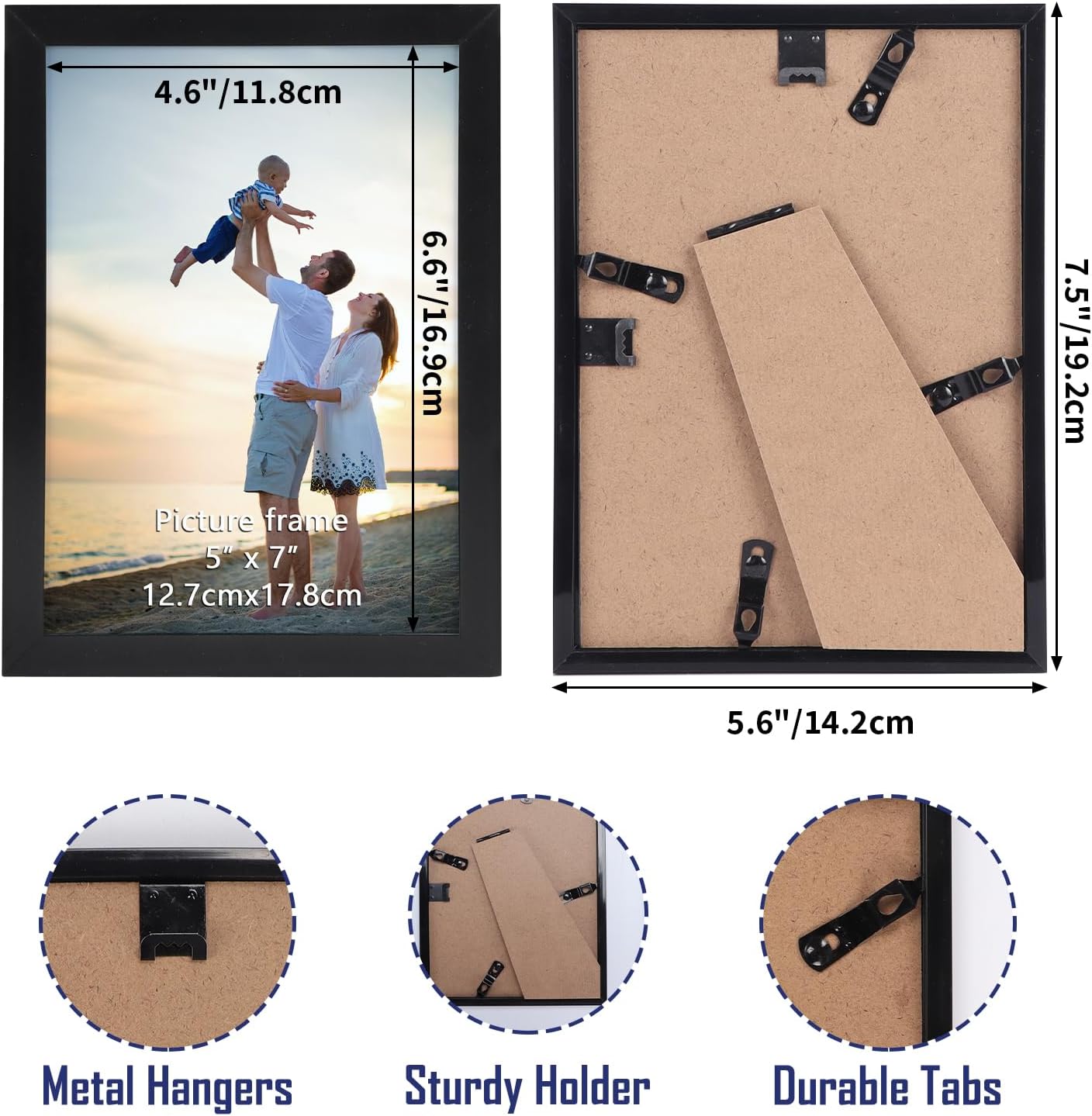 Eympeu Cornice Nera 13x18 - Set 18 Pezzi - immagine 2