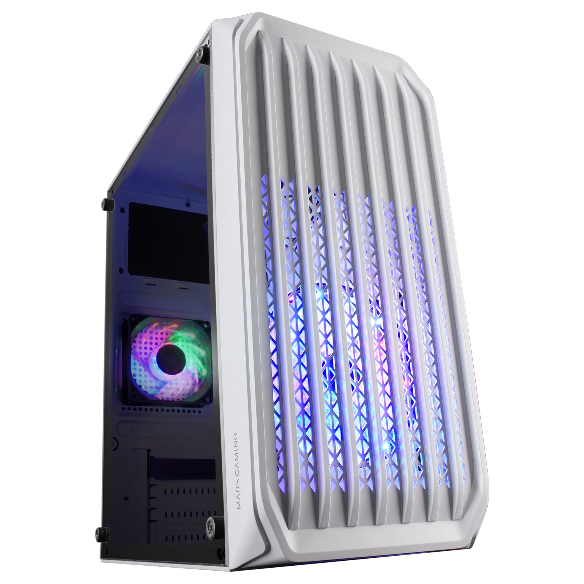 Mars Gaming MC-S2 - Caja PC Micro-ATX Ultra-Compacta, Bianco