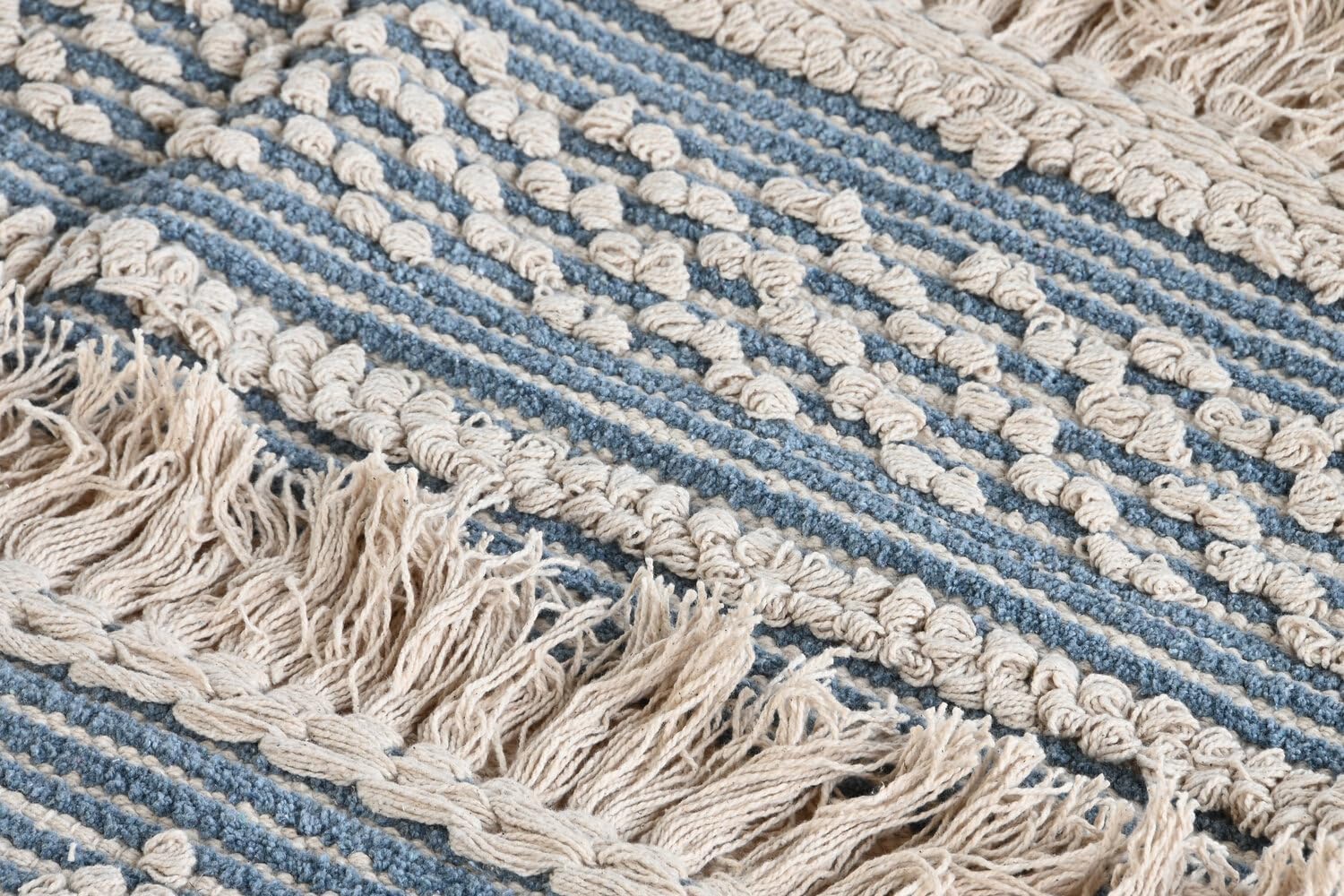 ALFOMBRA ALGODON 230X160X2 1600 GR AZUL - immagine 3