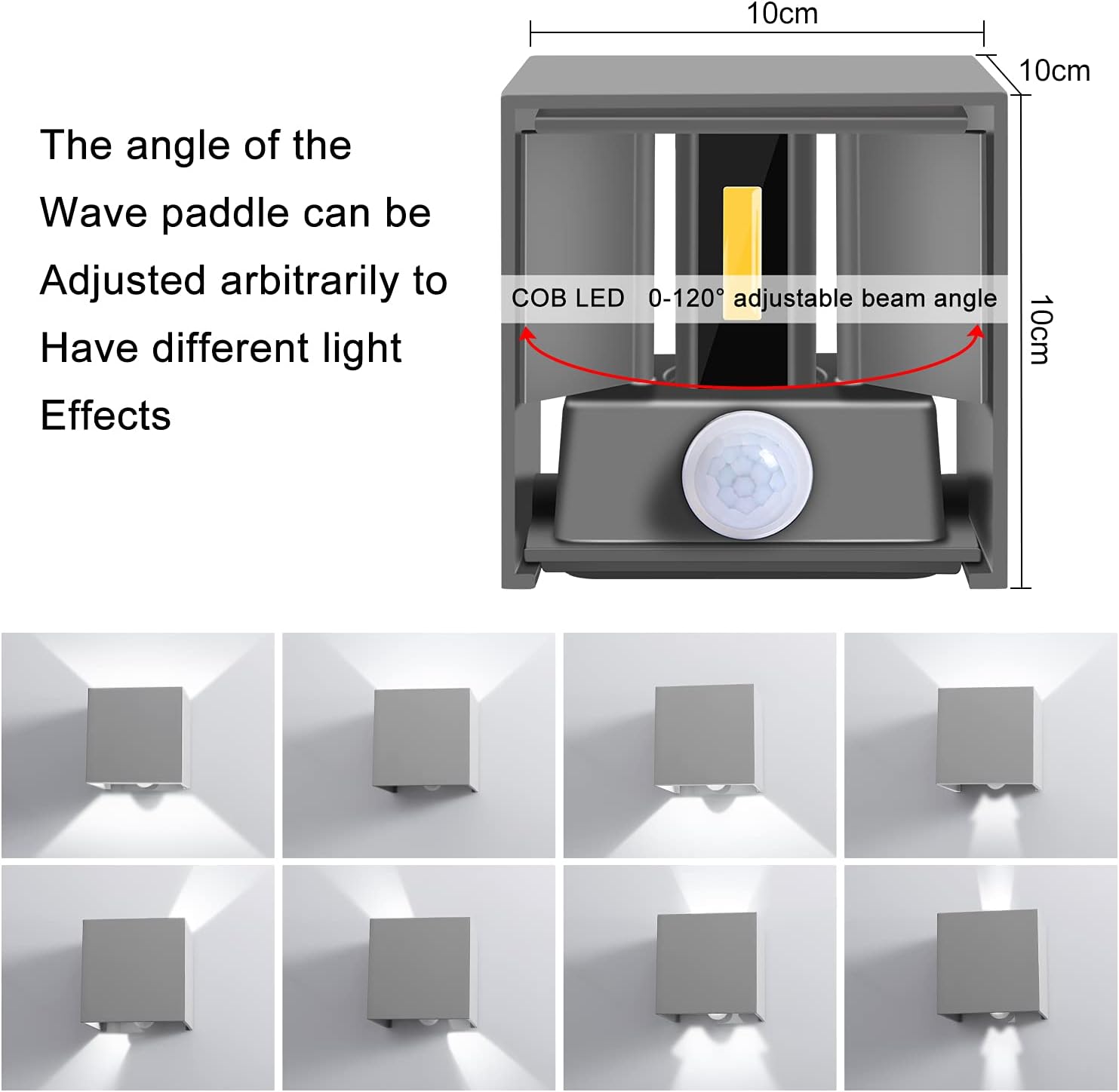 Ledmo Applique da Esterno con Sensore di Movimento 12W - immagine 4