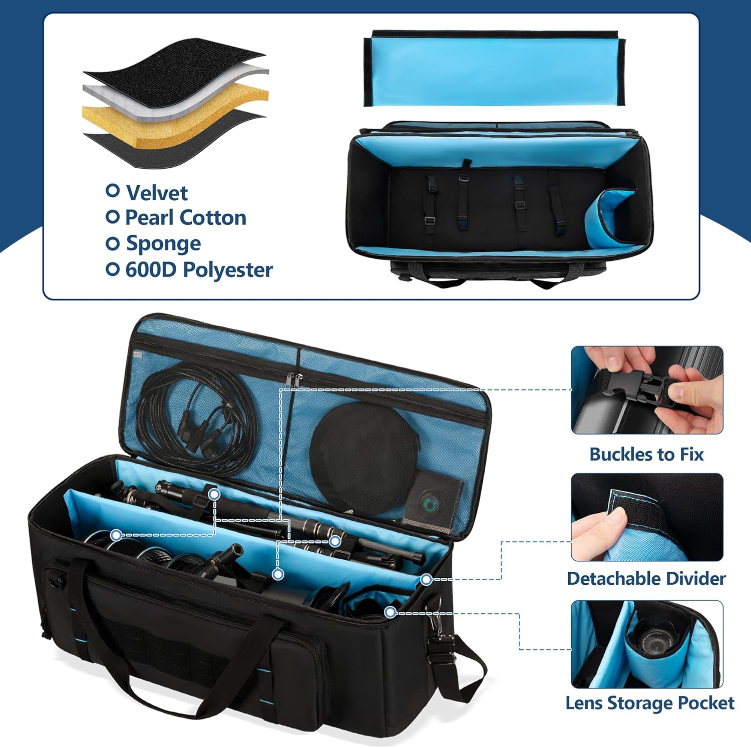 samdew Borsa per Treppiede da 30 Pollici - immagine 5