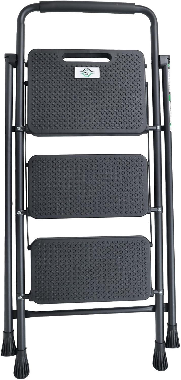 Elevon Sgabello Pieghevole 3 Gradini in Acciaio - immagine 2