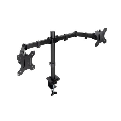 Supporto da Tavolo per 2 Schermi 17"-27", Nero