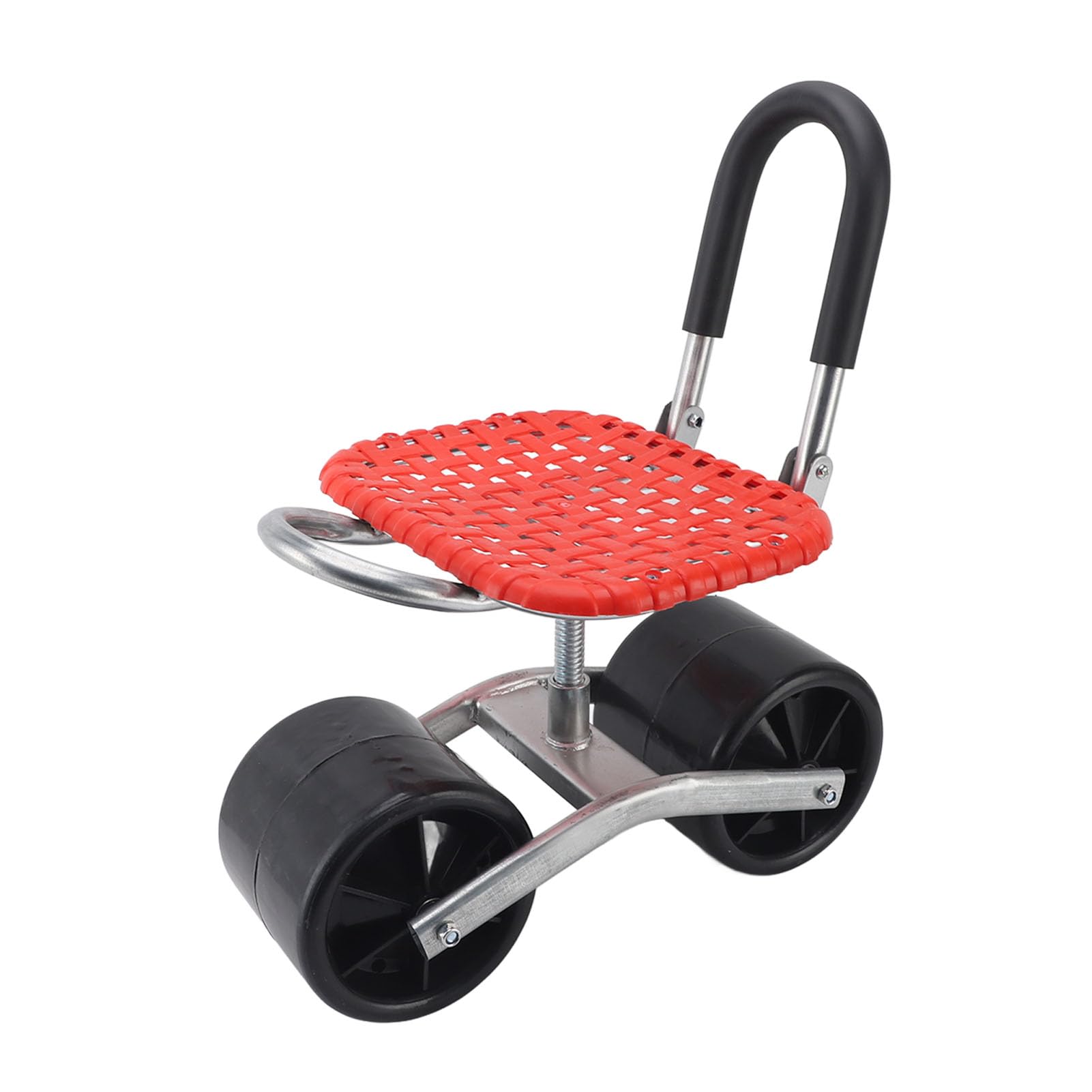 Sgabello da Giardino Rotolante con 2 Ruote