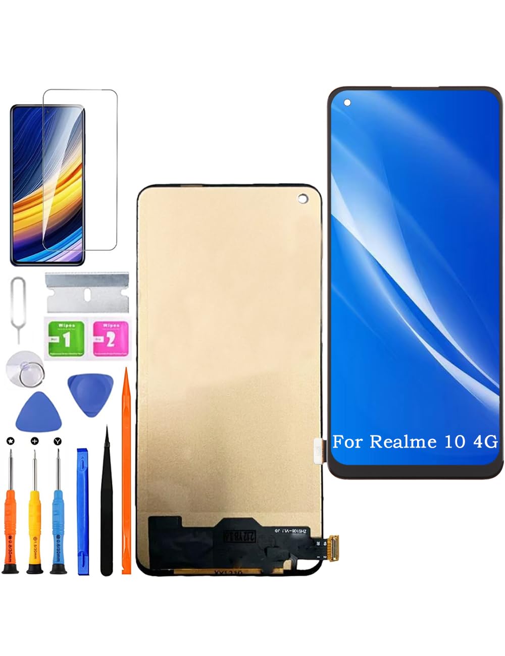 H&LYCYJ Display Schermo per Realme 10 4G TFT RMX3630 LCD Schermo di ricambio Assembly con kit