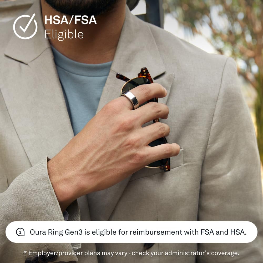 Oura Ring Gen3 Heritage - Misura 6, Silver - immagine 6