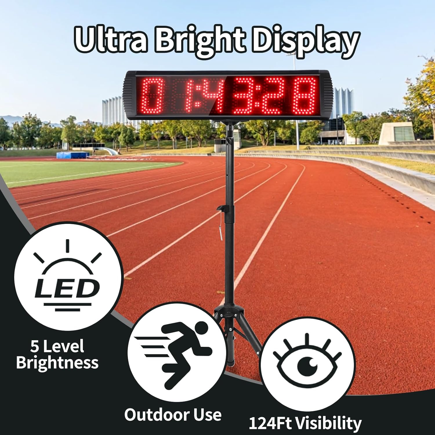 Cronometro a LED 5 Pollici con Treppiede - immagine 4