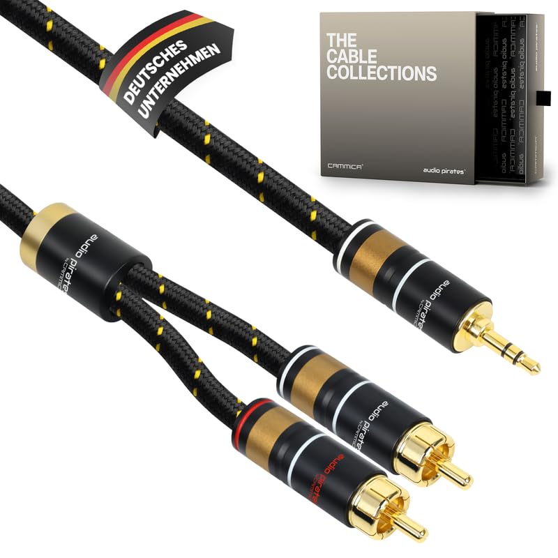 audio pirates by cammica - Cavo Splitter Jack 3,5mm su 2 RCA 10m