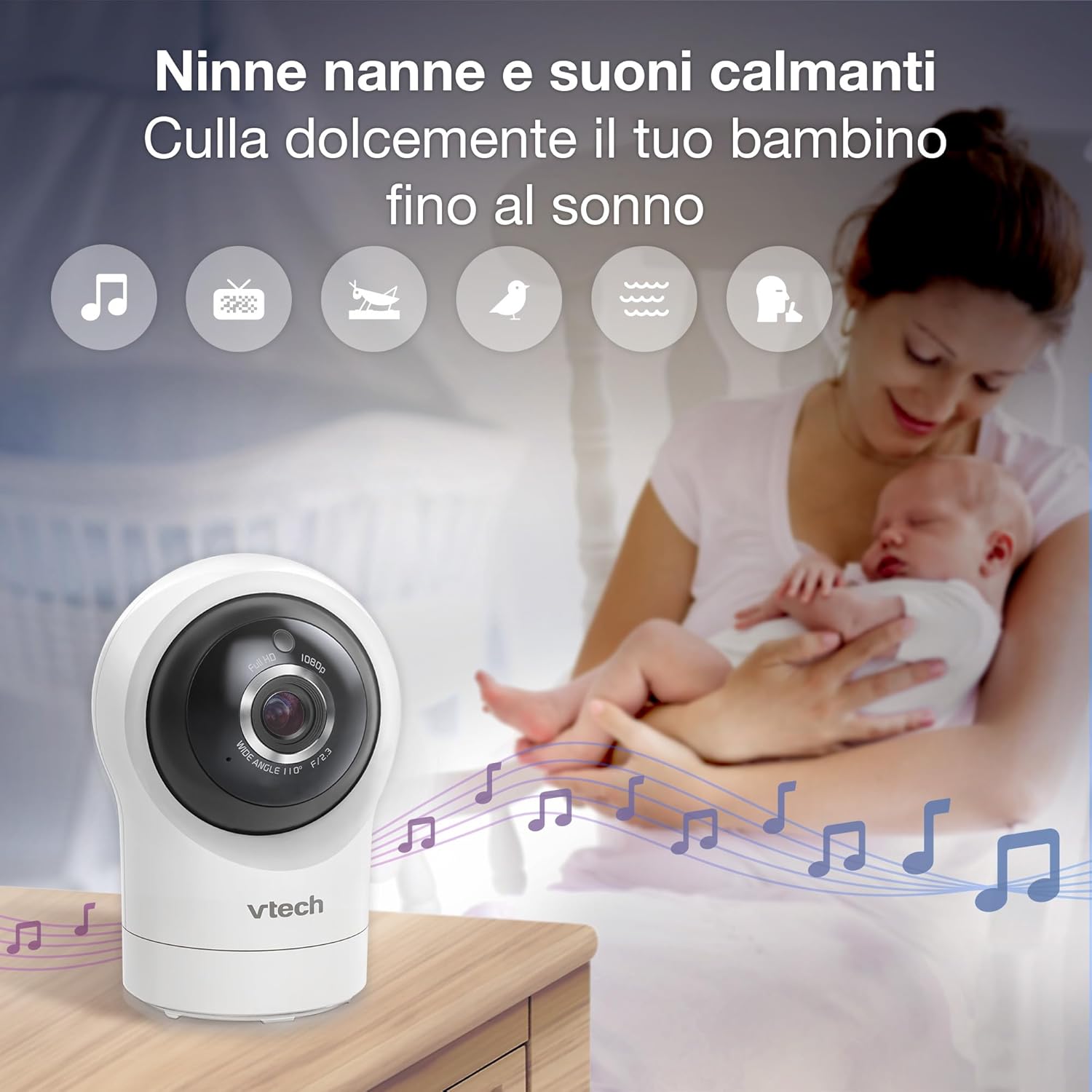 Vtech Baby Monitor Smart Wi-Fi RM7764-2HD con 2 Telecamere - immagine 7
