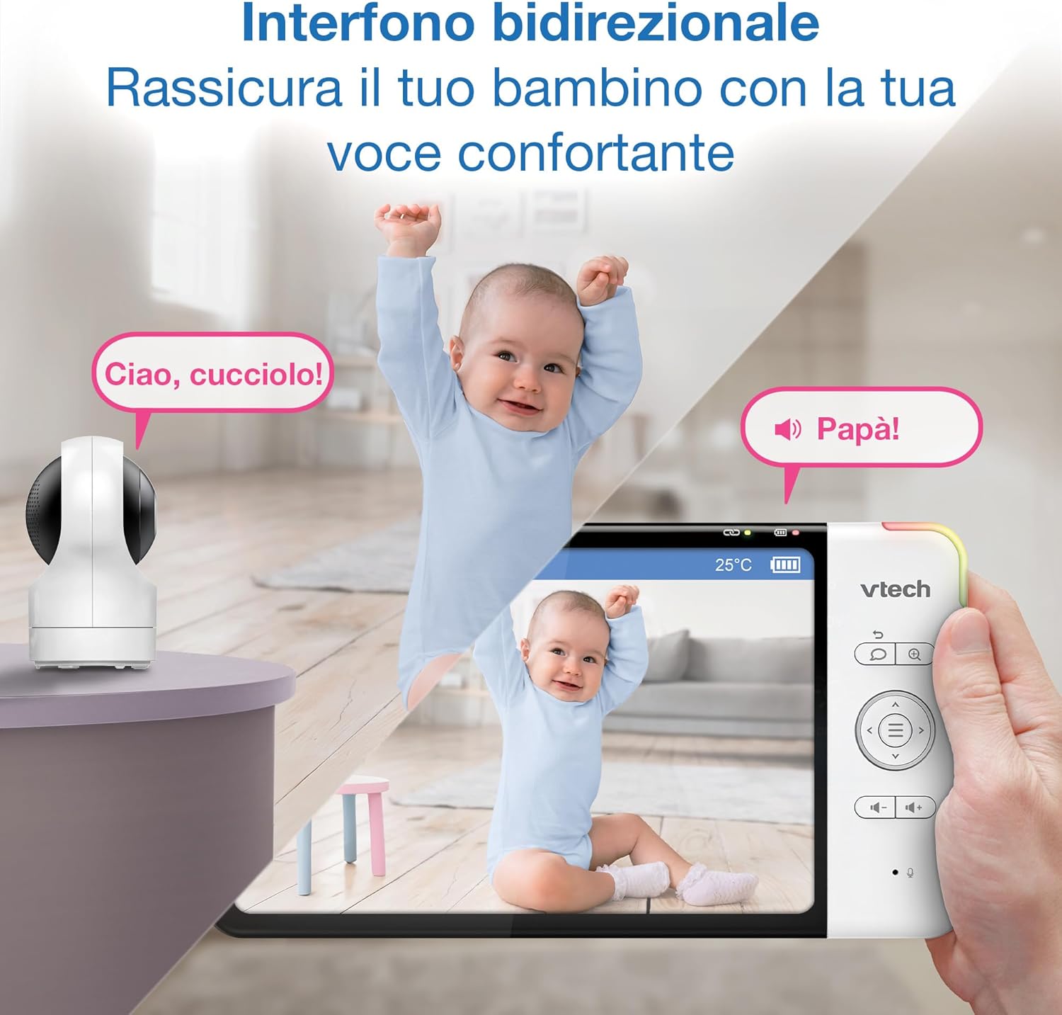 Vtech Baby Monitor Smart Wi-Fi RM7764-2HD con 2 Telecamere - immagine 8